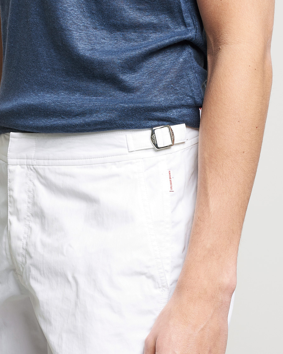 Hombres | Bañadores | Orlebar Brown | Bulldog II Medium Length Swim Shorts White