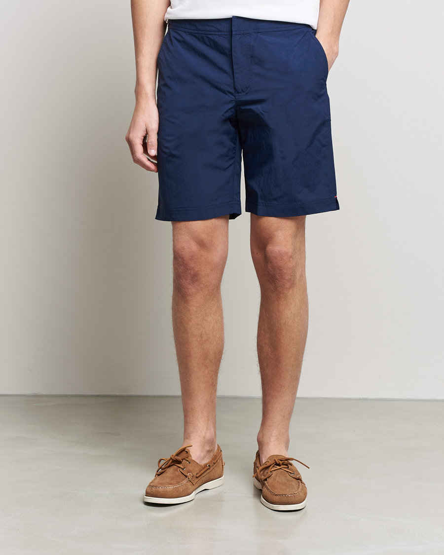 Hombres | Bañadores | Orlebar Brown | Dane III Long Leg Swim Shorts Navy