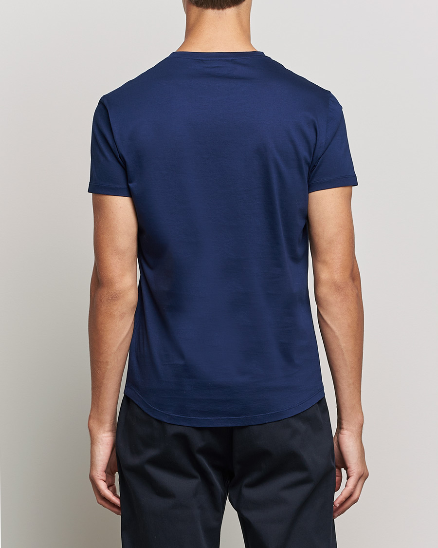 Hombres | Camisetas | Orlebar Brown | OB Crew Neck Mercerised Cotton Tee Navy