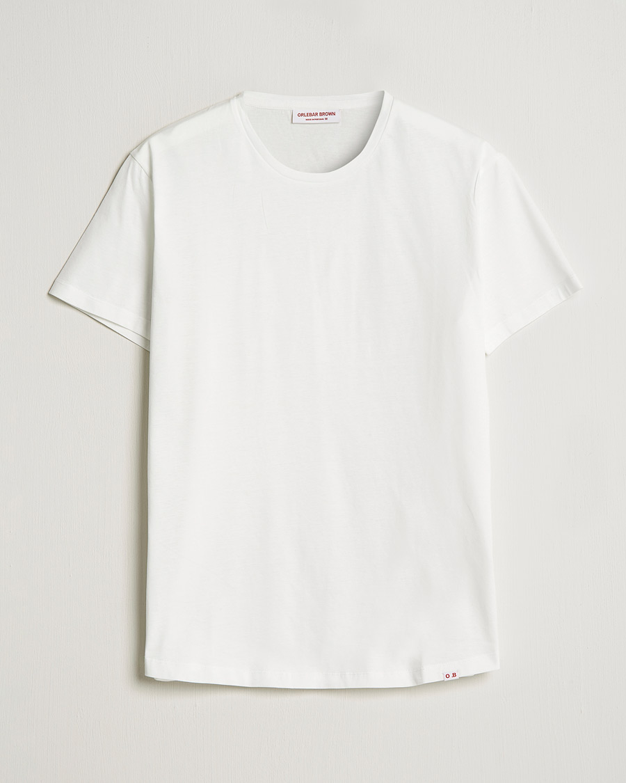 Hombres | Camisetas | Orlebar Brown | OB Crew Neck Mercerised Cotton Tee White