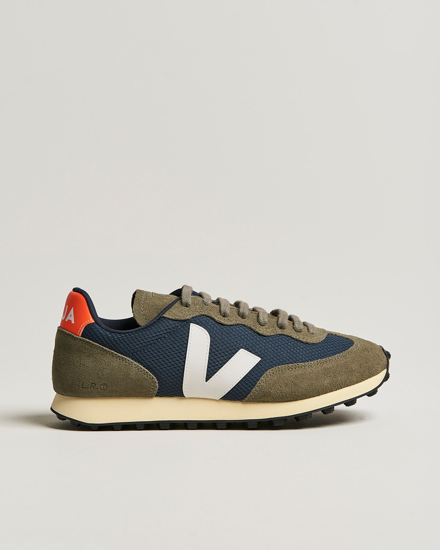 Hombres | Veja Rio Branco Running Sneaker Nautico White Orange Fluo | Veja | Rio Branco Running Sneaker Nautico White Orange Fluo