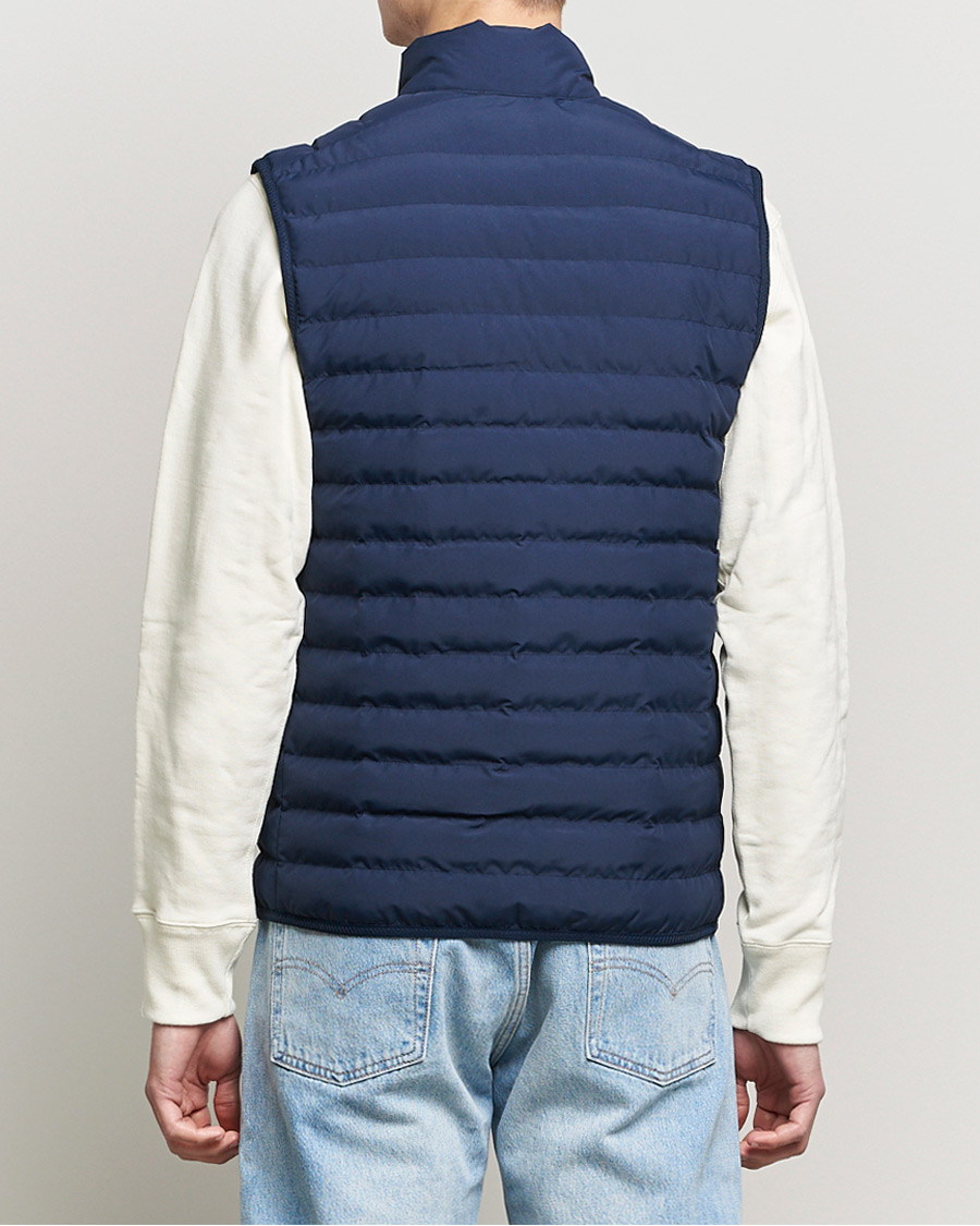 Hombres | Chalecos | Lacoste | Lightweight Water-Resistant Quilted Zip Vest Navy Blue