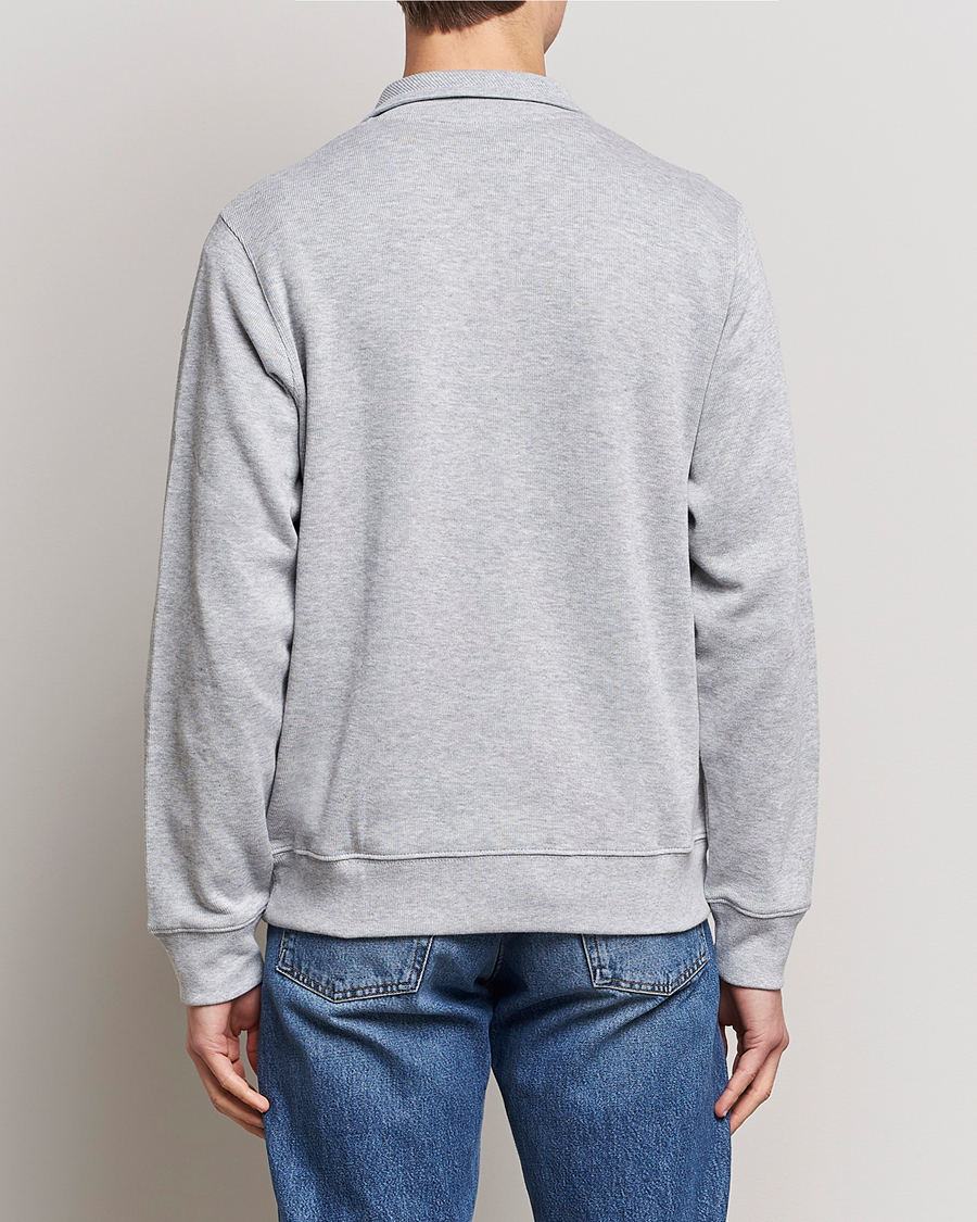 Hombres | Jerséis y prendas de punto | Lacoste | Rib Interlock Half Zip Silver Chine
