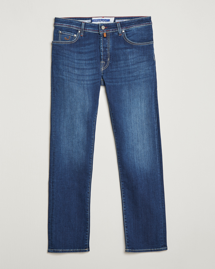 Hombres | Vaqueros | Jacob Cohën | Nick 622 Slim Fit Stretch Jeans Medium Dark