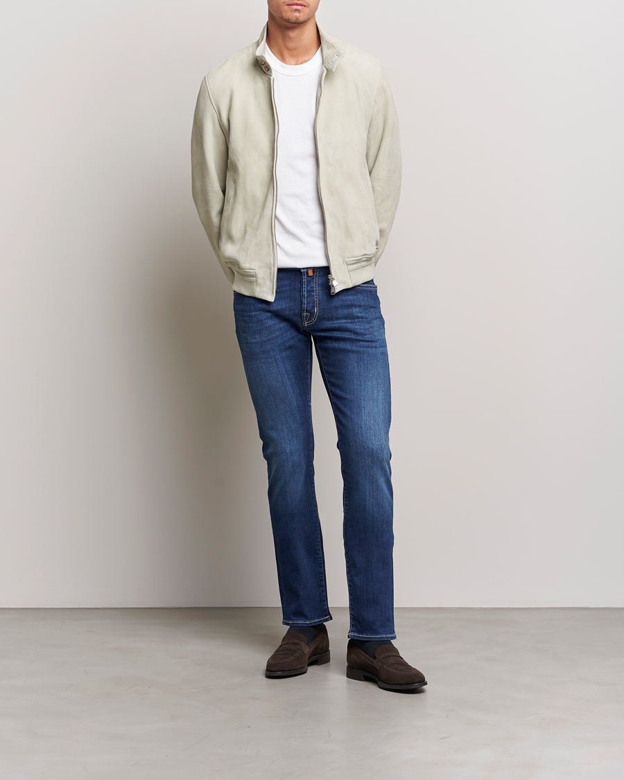 Hombres | Vaqueros | Jacob Cohën | Nick 622 Slim Fit Stretch Jeans Medium Dark