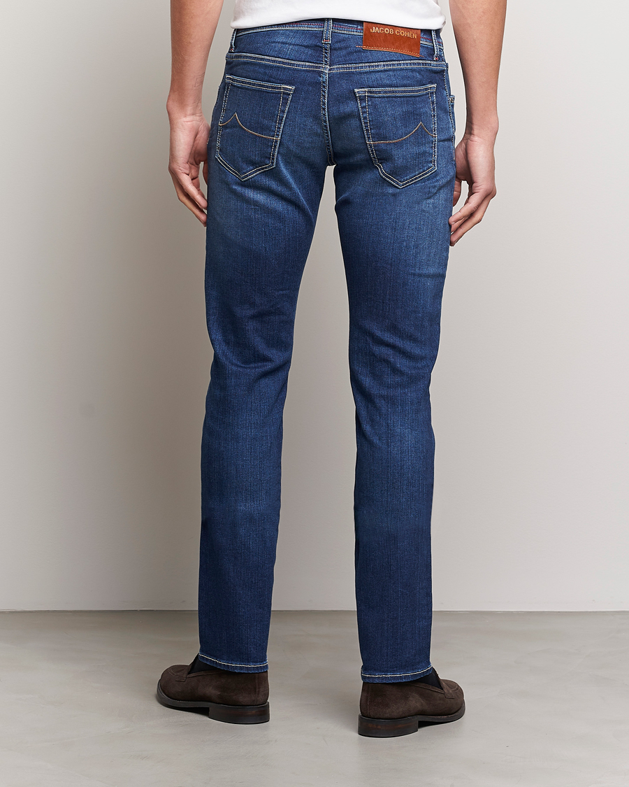 Hombres | Vaqueros | Jacob Cohën | Nick 622 Slim Fit Stretch Jeans Medium Dark