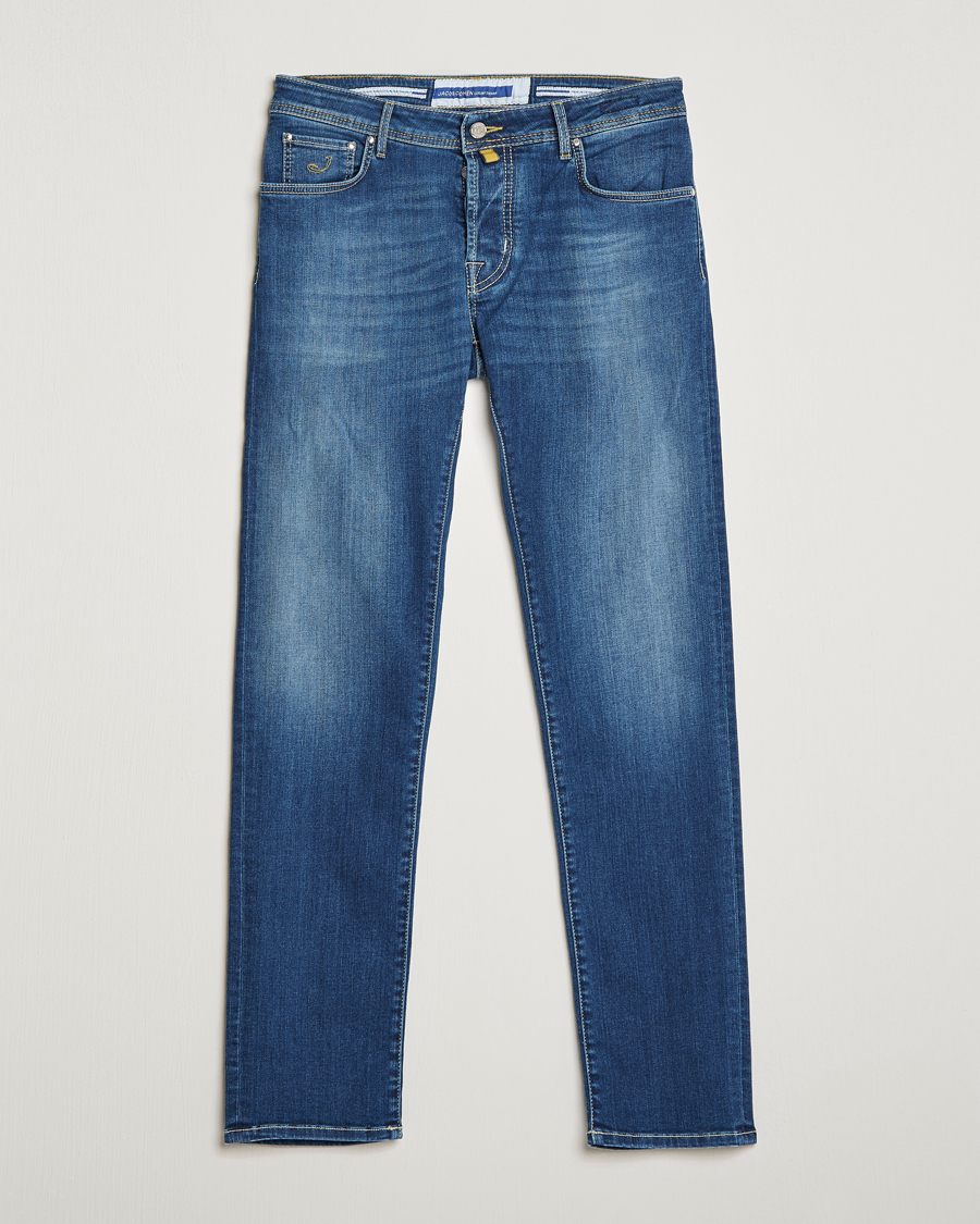 Hombres | Vaqueros | Jacob Cohën | Nick 622 Slim Fit Stretch Jeans Stone Wash