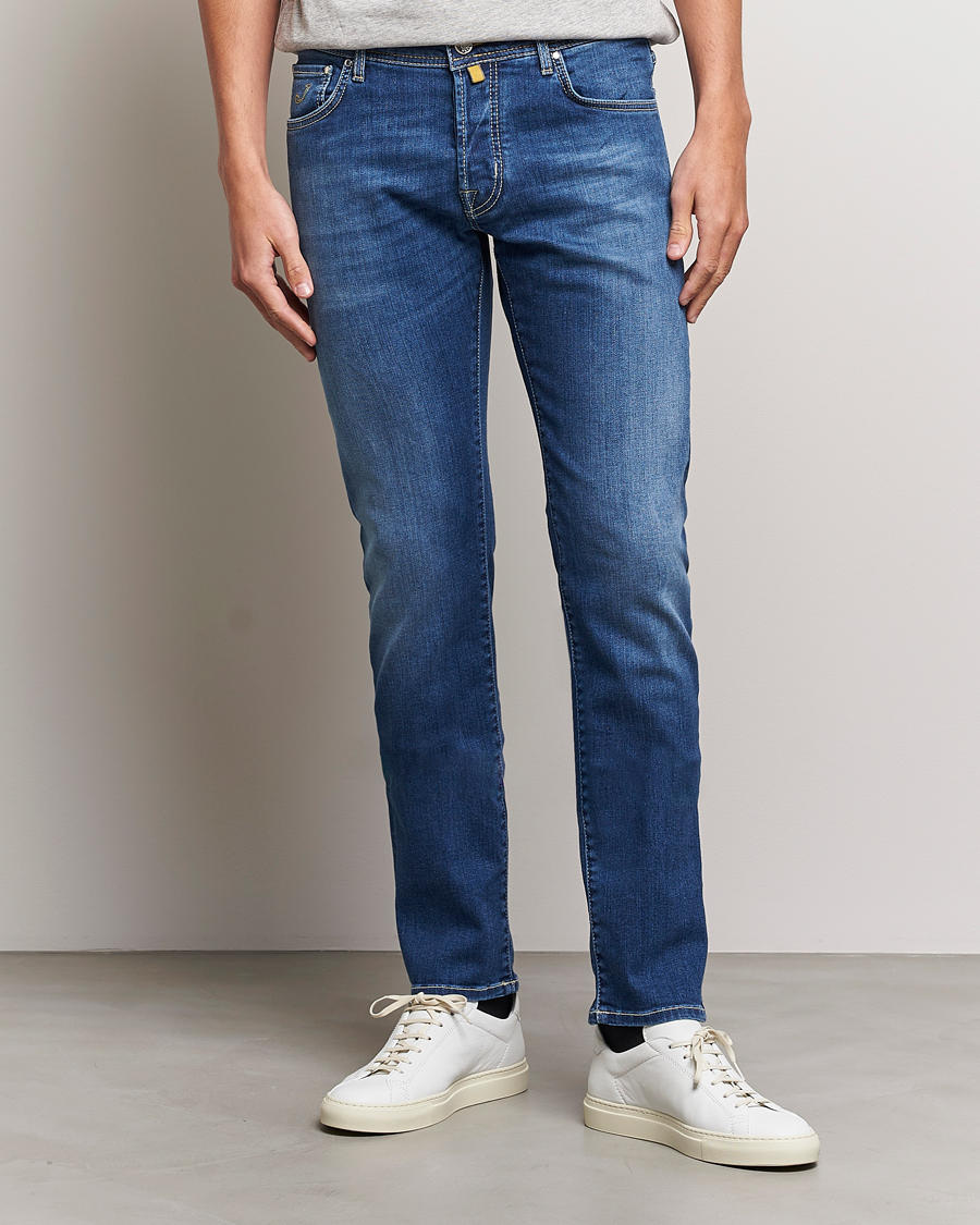 Hombres | Ropa | Jacob Cohën | Nick 622 Slim Fit Stretch Jeans Stone Wash