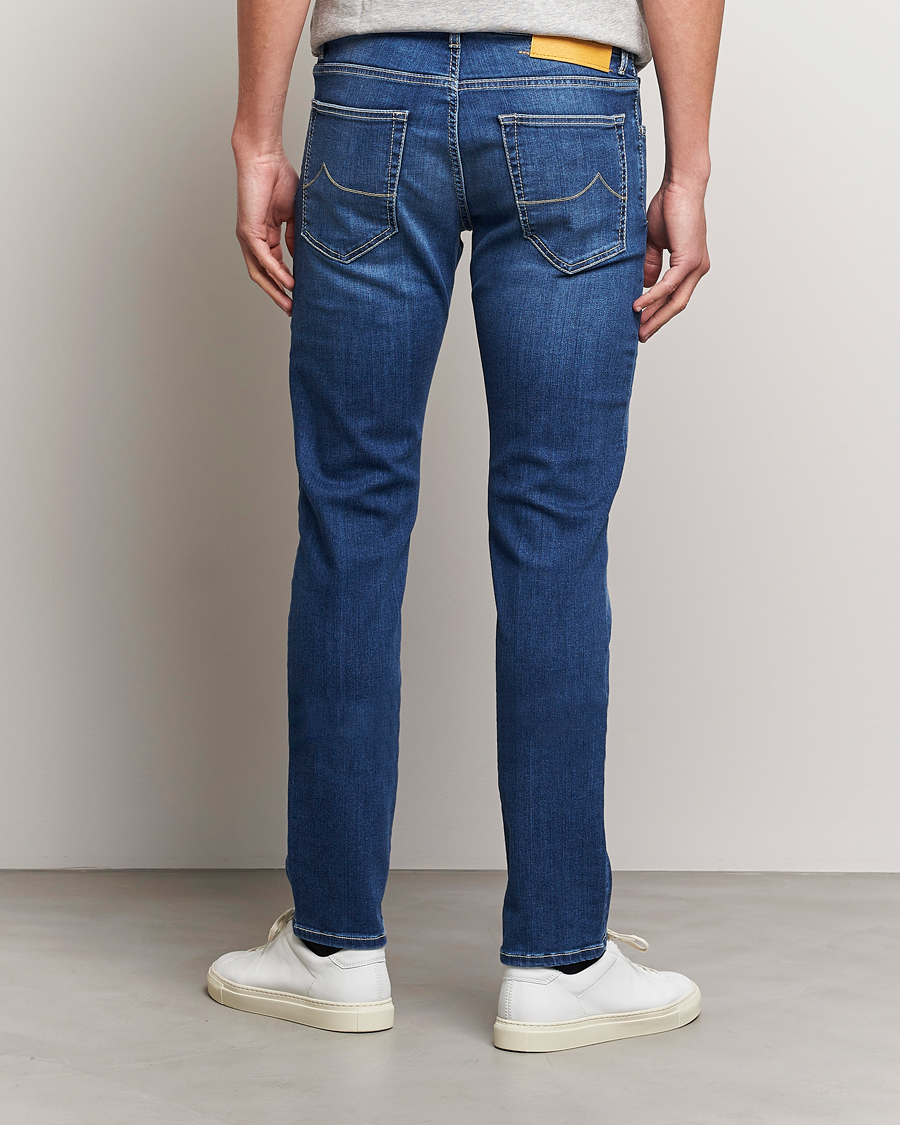 Hombres | Vaqueros | Jacob Cohën | Nick 622 Slim Fit Stretch Jeans Stone Wash