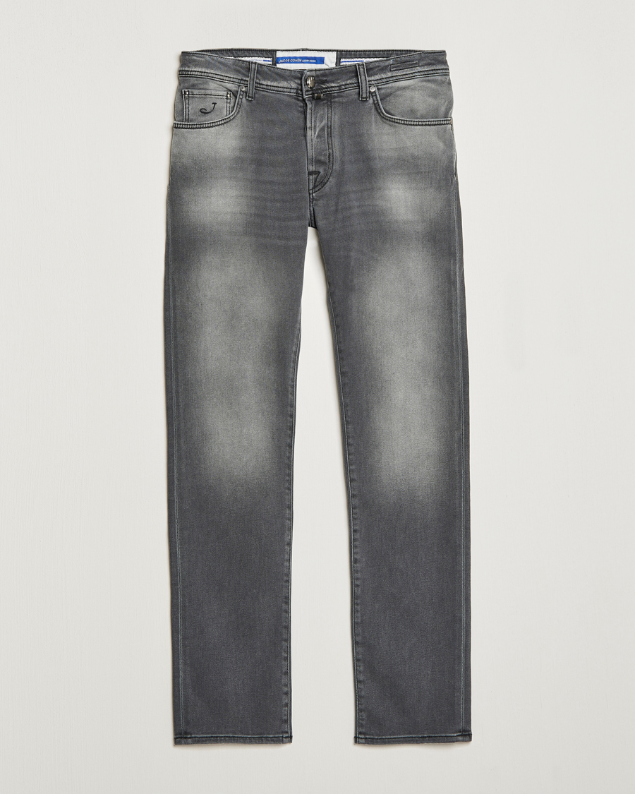 Hombres | Vaqueros | Jacob Cohën | Nick 622 Slim Fit Stretch Jeans Black Medium Wash
