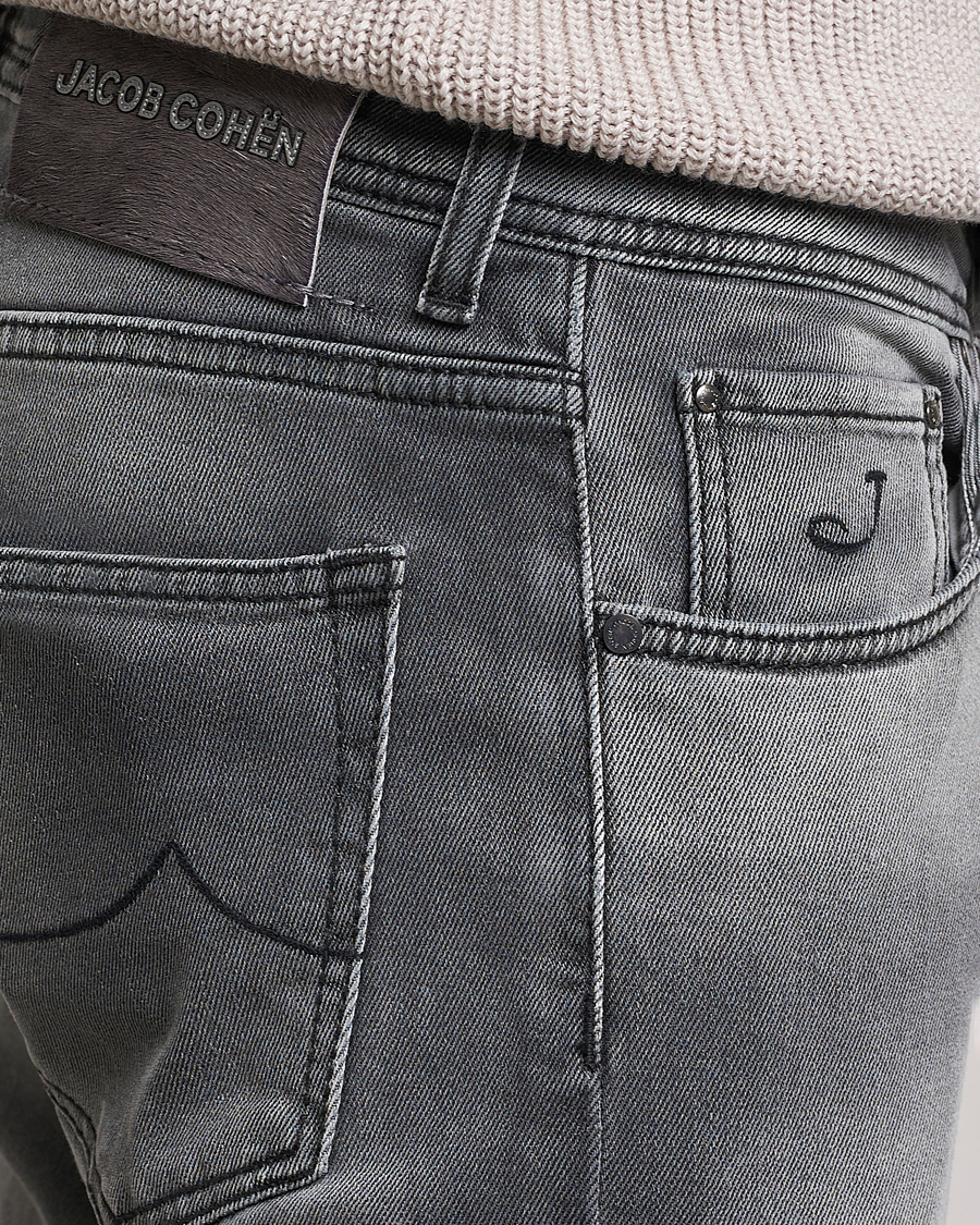 Hombres | Vaqueros | Jacob Cohën | Nick 622 Slim Fit Stretch Jeans Black Medium Wash