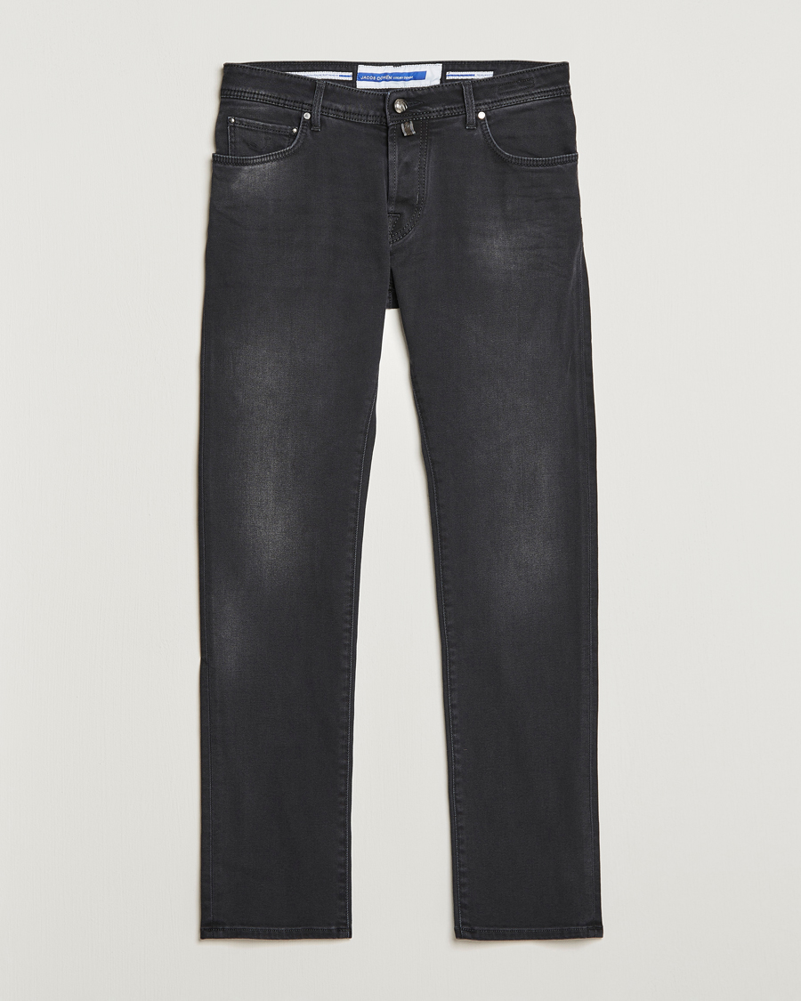 Hombres | Vaqueros | Jacob Cohën | Nick 622 Slim Fit Stretch Jeans Black Dark Stone