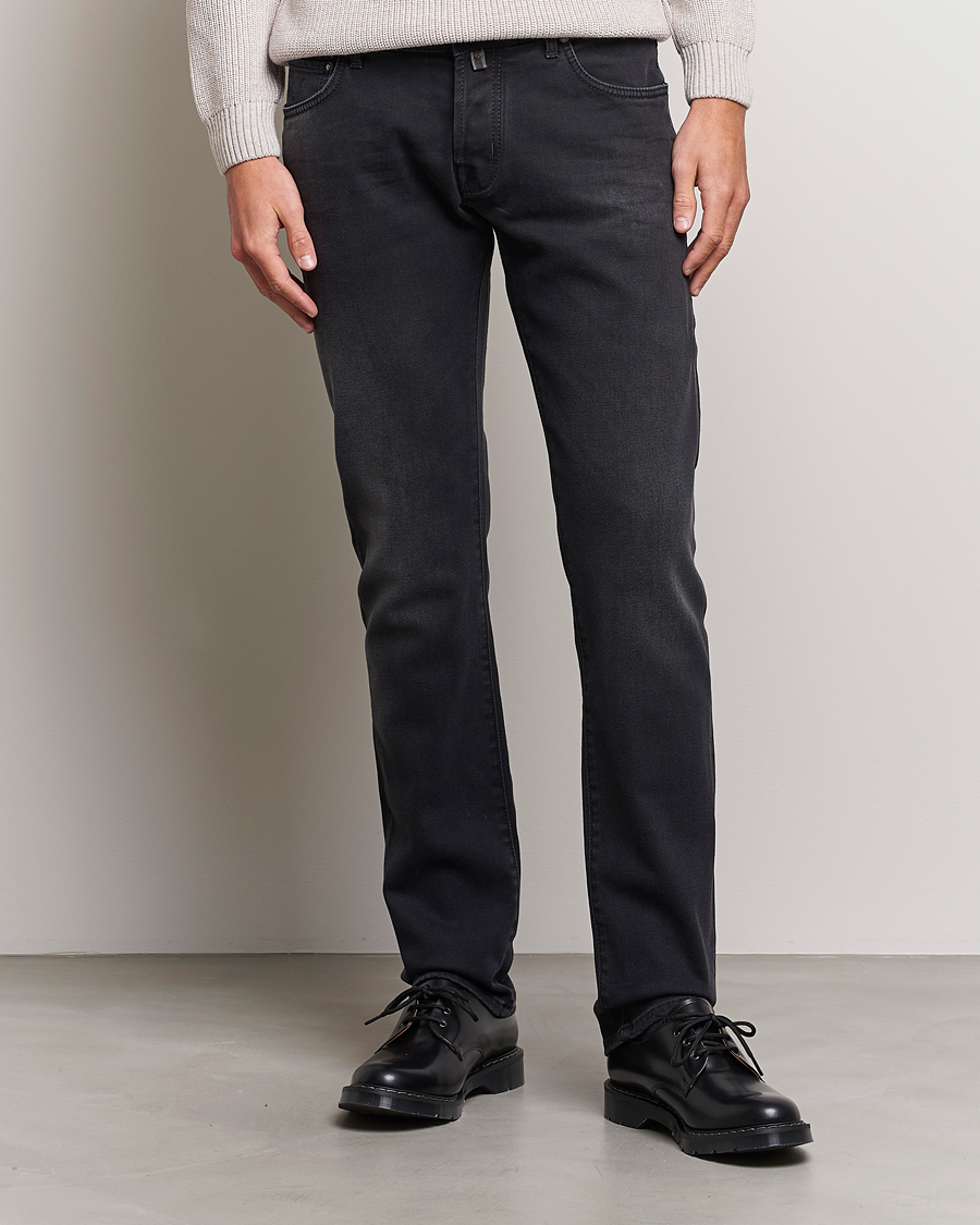 Hombres | Vaqueros | Jacob Cohën | Nick 622 Slim Fit Stretch Jeans Black Dark Stone