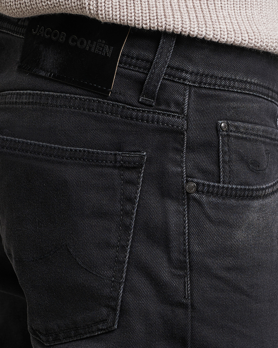 Hombres | Vaqueros | Jacob Cohën | Nick 622 Slim Fit Stretch Jeans Black Dark Stone