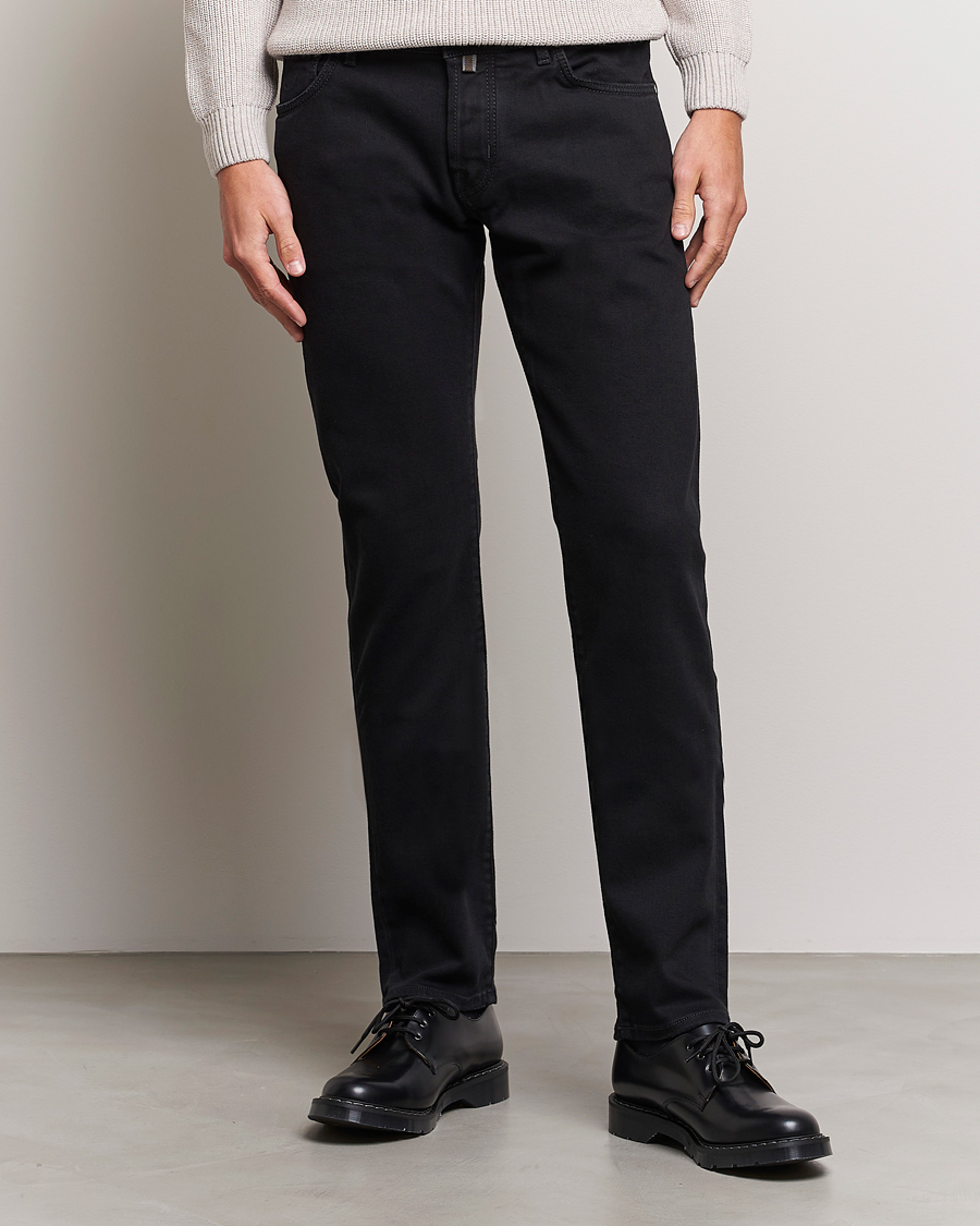 Hombres | Departamentos | Jacob Cohën | Nick 622 Slim Fit Stretch Jeans Black Dark Wash