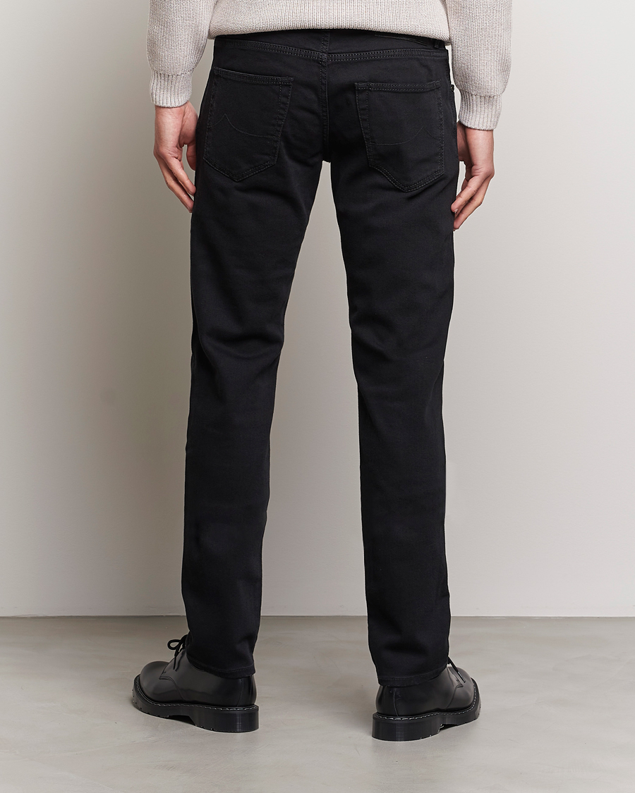 Hombres | Vaqueros | Jacob Cohën | Nick 622 Slim Fit Stretch Jeans Black Dark Wash