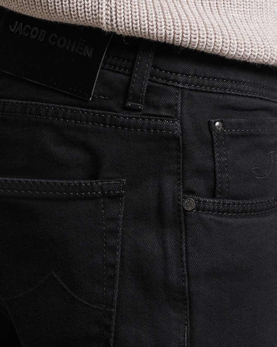 Hombres | Vaqueros | Jacob Cohën | Nick 622 Slim Fit Stretch Jeans Black Dark Wash