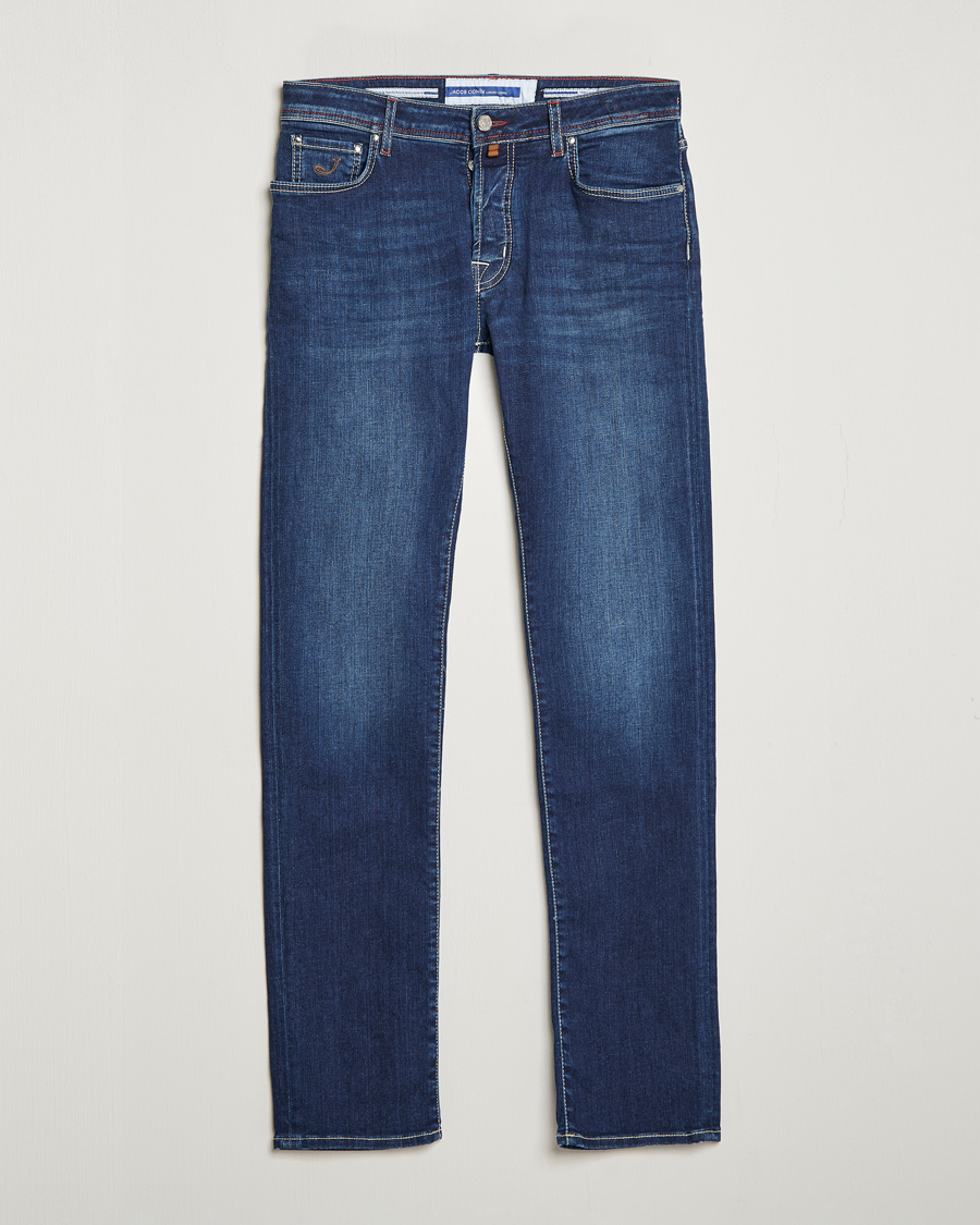 Hombres | Vaqueros | Jacob Cohën | Bard 688 Slim Fit Stretch Jeans Medium Dark
