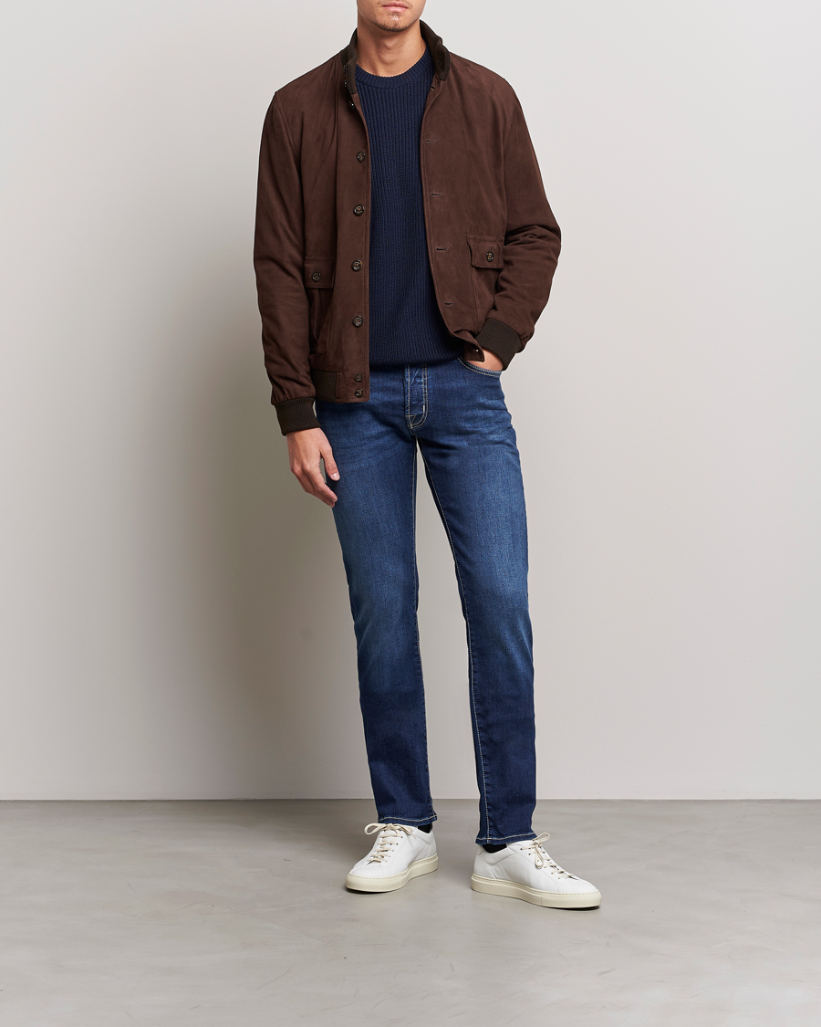 Hombres | Vaqueros | Jacob Cohën | Bard 688 Slim Fit Stretch Jeans Medium Dark