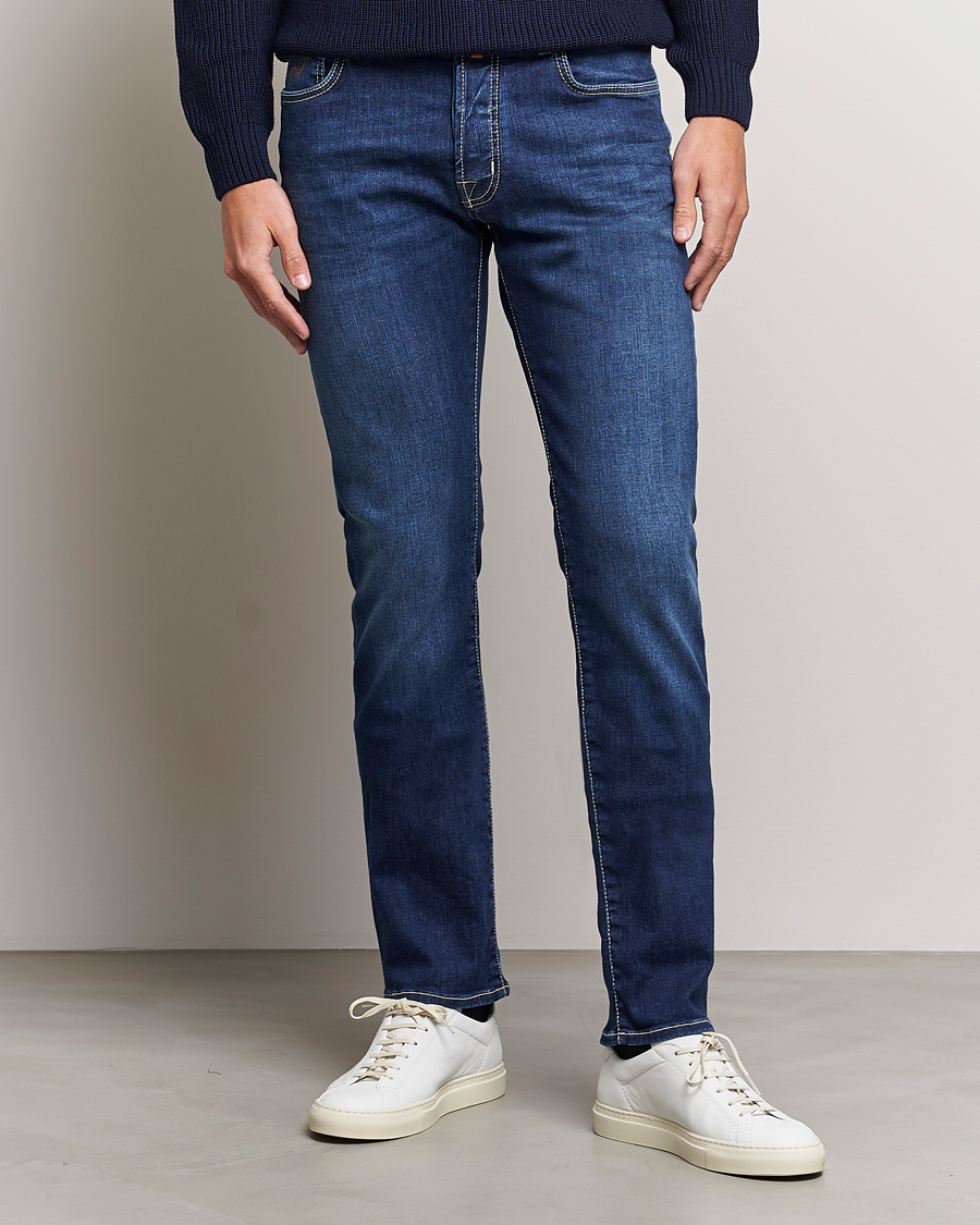 Hombres | Italian Department | Jacob Cohën | Bard 688 Slim Fit Stretch Jeans Medium Dark