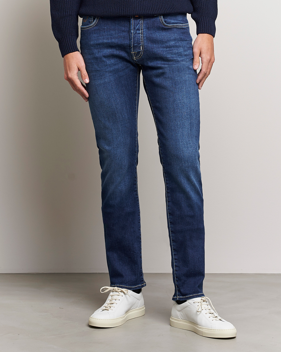 Hombres | Vaqueros | Jacob Cohën | Bard 688 Slim Fit Stretch Jeans Medium Dark