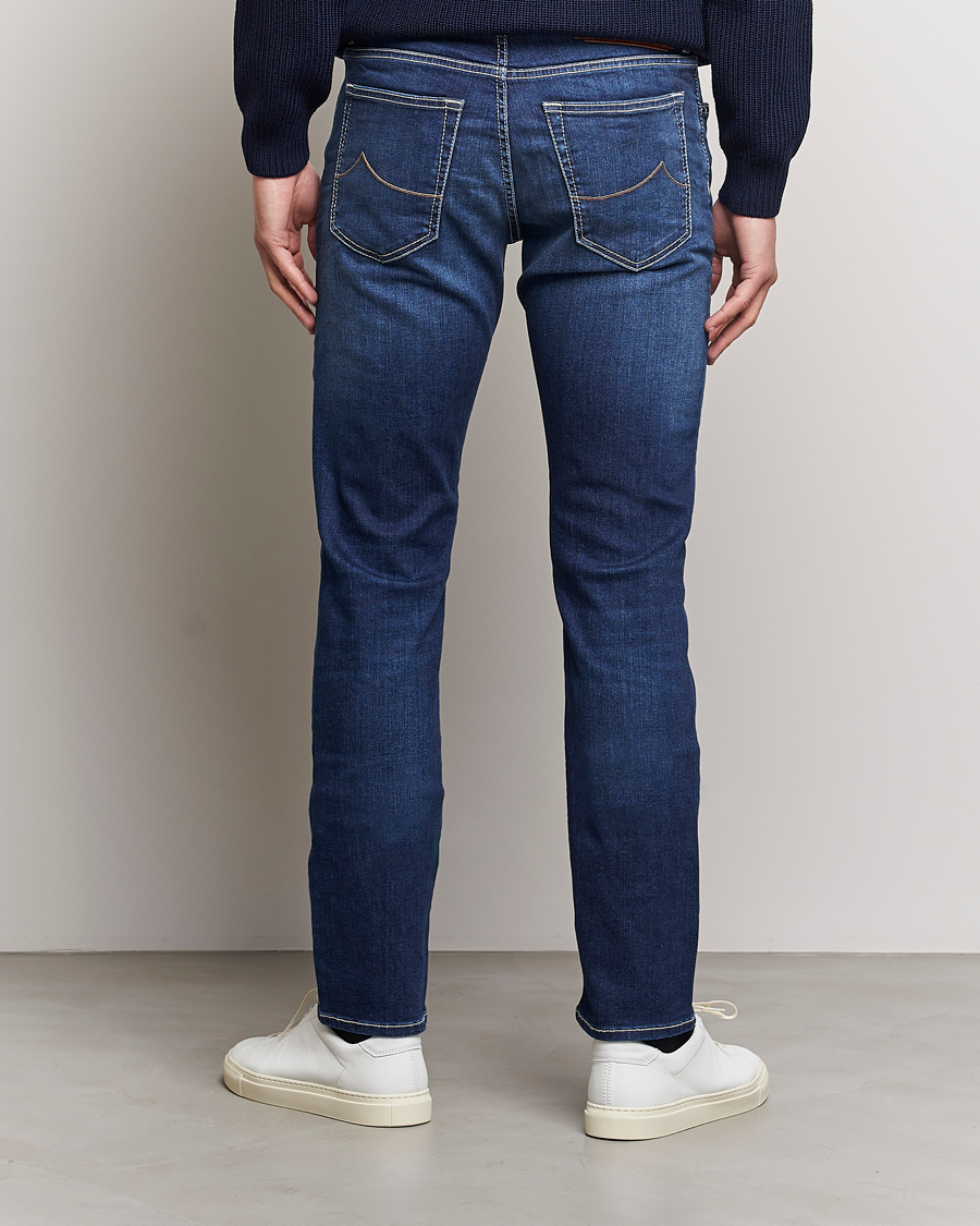Hombres | Vaqueros | Jacob Cohën | Bard 688 Slim Fit Stretch Jeans Medium Dark