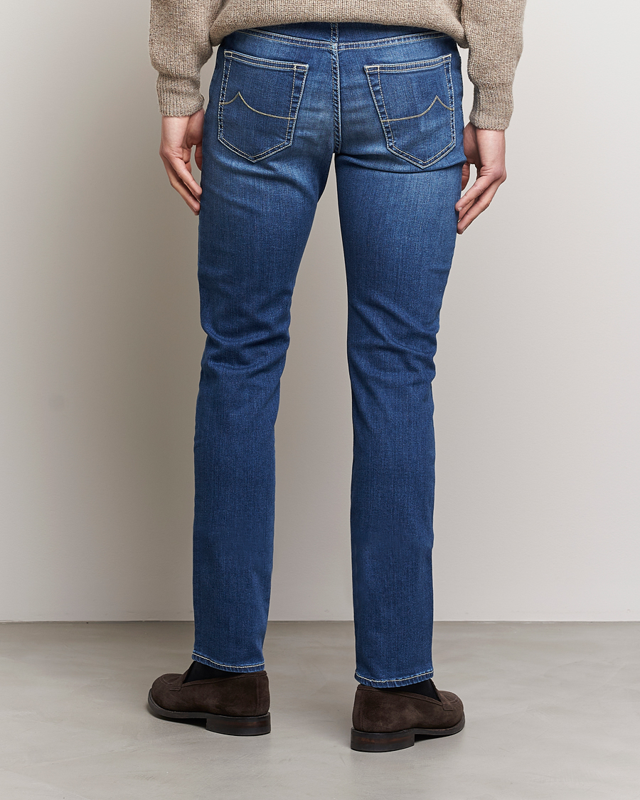 Hombres | Vaqueros | Jacob Cohën | Bard 688 Slim Fit Stretch Jeans Stone Wash