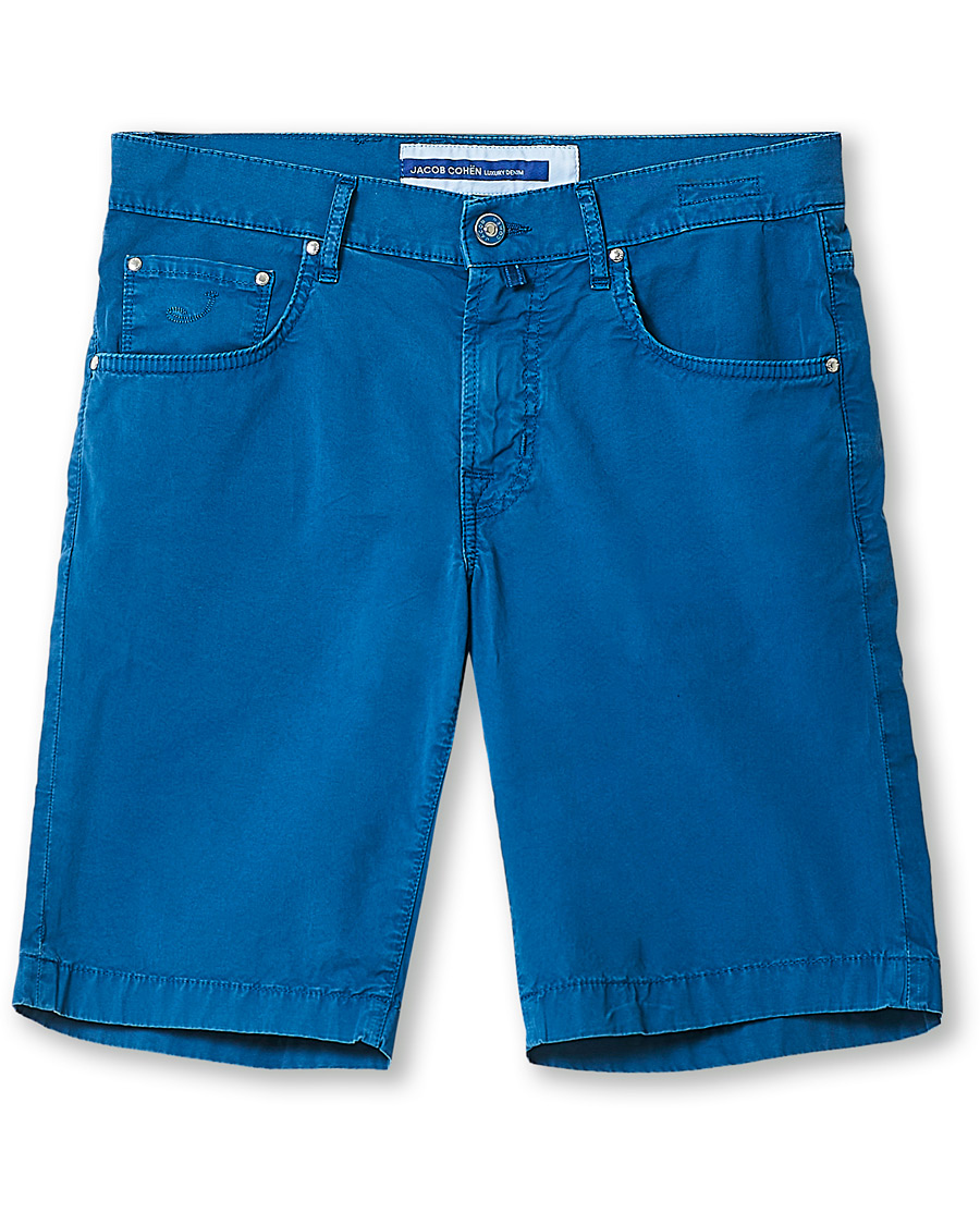 Hombres | Pantalones cortos | Jacob Cohën | Nicolas Cotton Shorts Blue