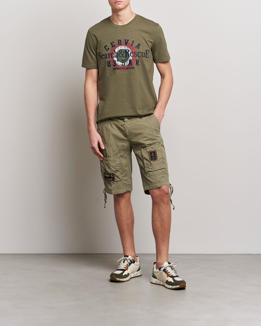 Hombres | Pantalones cortos | Aeronautica Militare | Heritage Bermuda Shorts Green