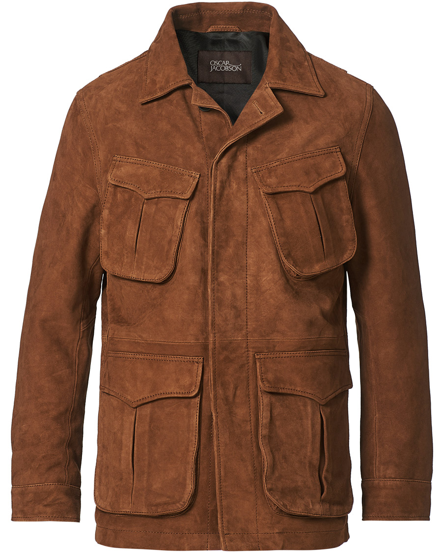 Hombres | Abrigos y chaquetas | Oscar Jacobson | Wester Sude Field Jacket Brown