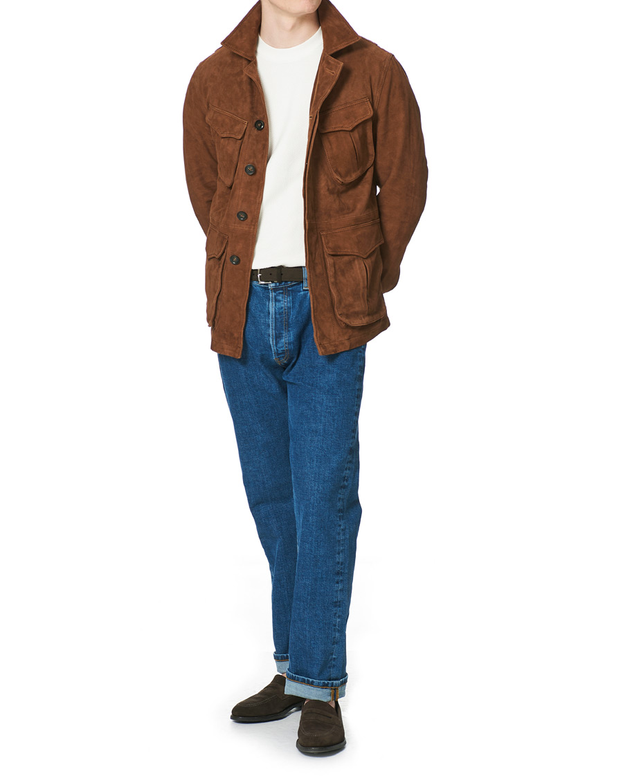 Hombres | Abrigos y chaquetas | Oscar Jacobson | Wester Sude Field Jacket Brown