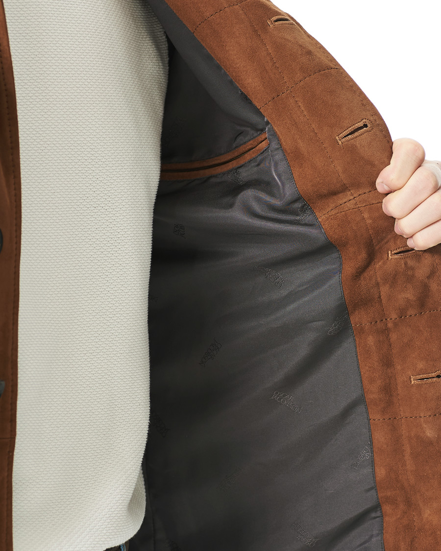 Hombres | Abrigos y chaquetas | Oscar Jacobson | Wester Sude Field Jacket Brown