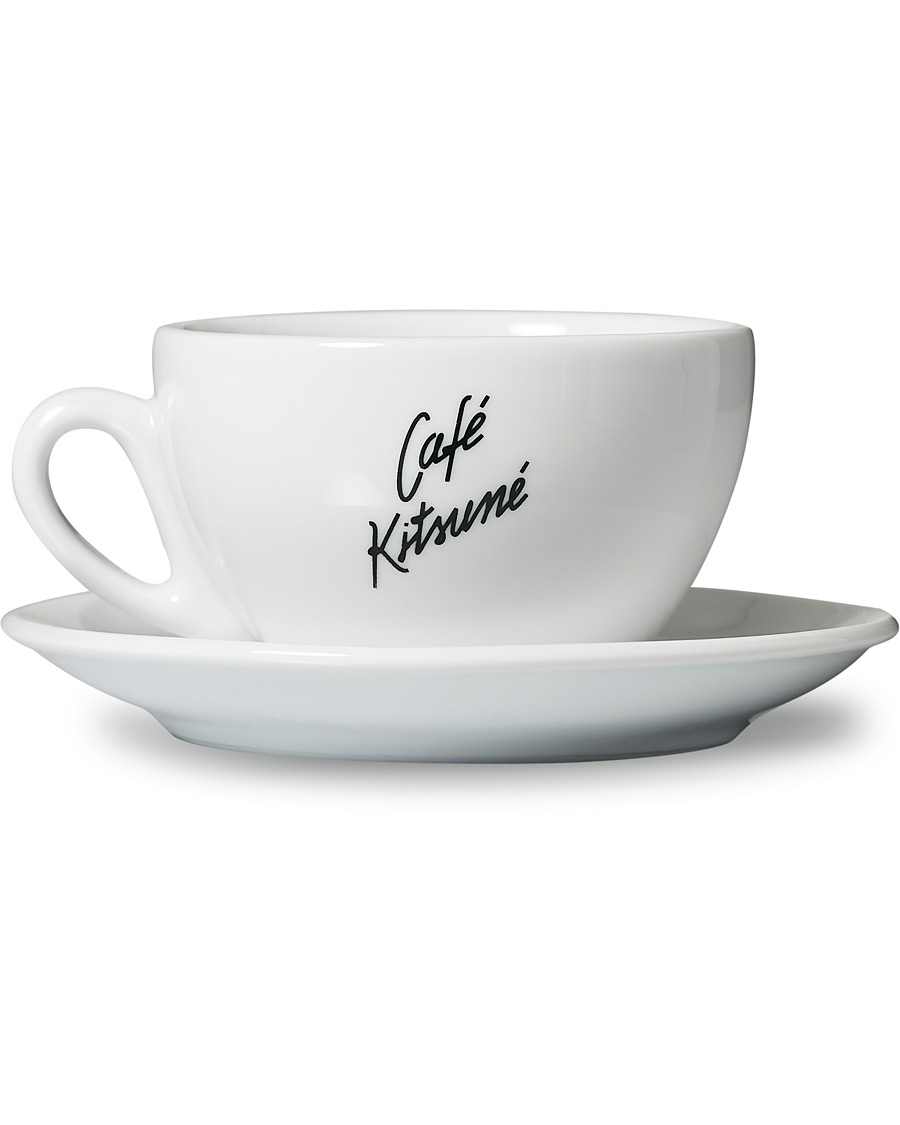 Hombres | Café Kitsuné Coffee Cup & Saucer White | Café Kitsuné | Coffee Cup & Saucer White