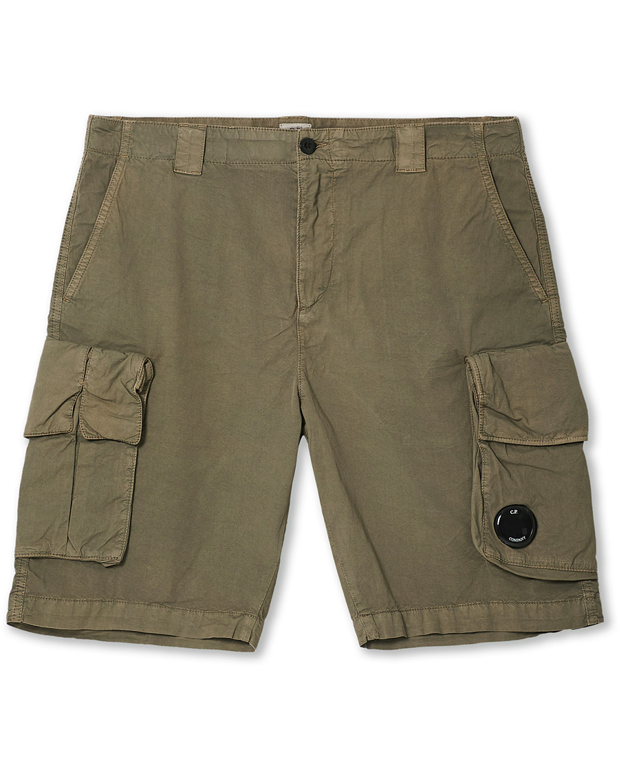 Hombres | Pantalones cortos | C.P. Company | Stretch Twill Cargo Shorts Olive