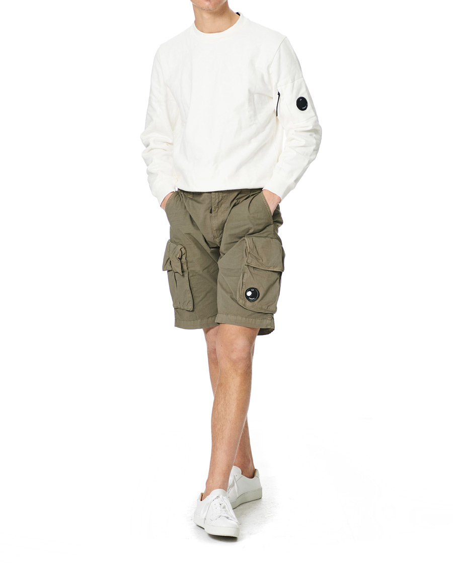 Hombres | Pantalones cortos | C.P. Company | Stretch Twill Cargo Shorts Olive