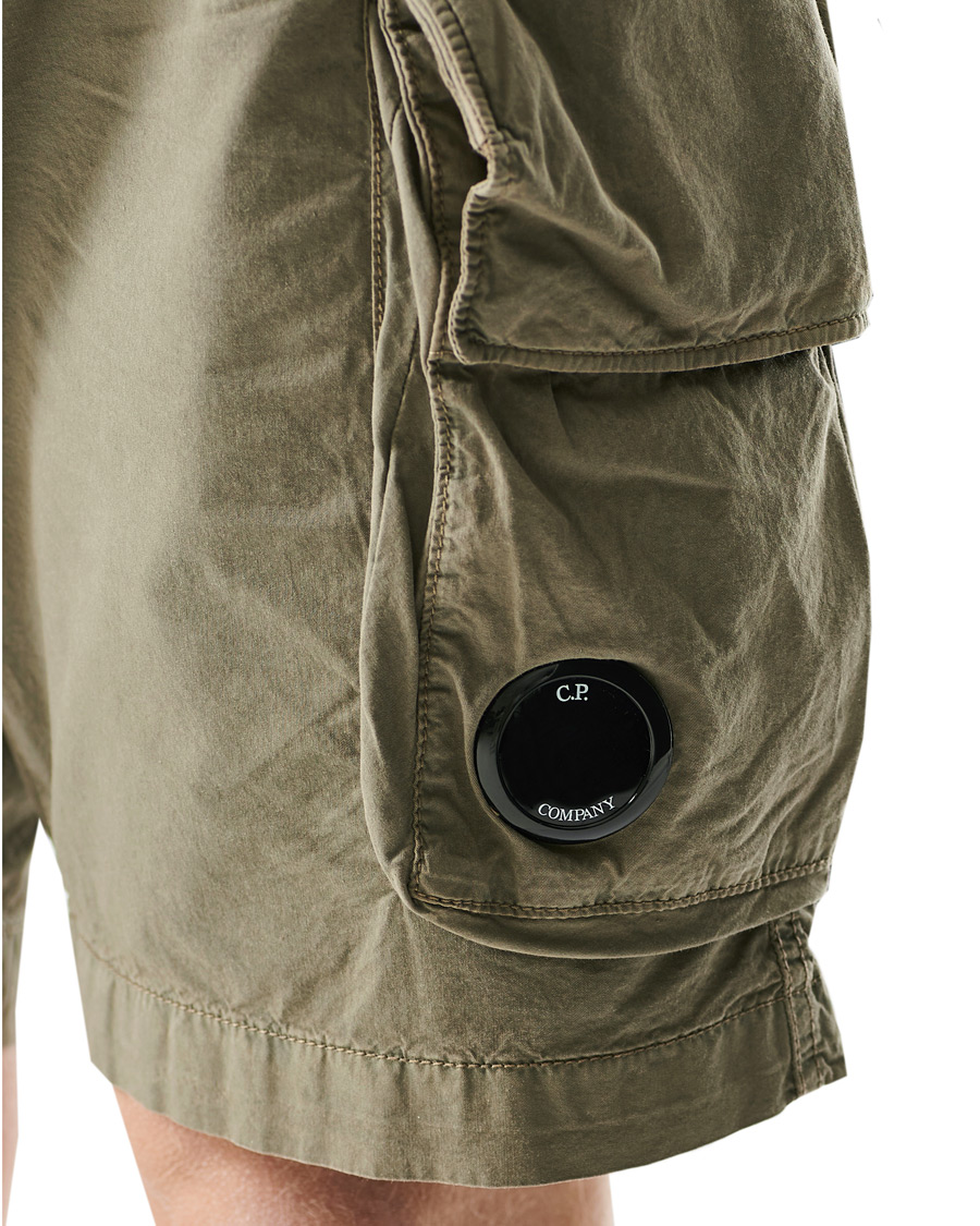 Hombres | Pantalones cortos | C.P. Company | Stretch Twill Cargo Shorts Olive