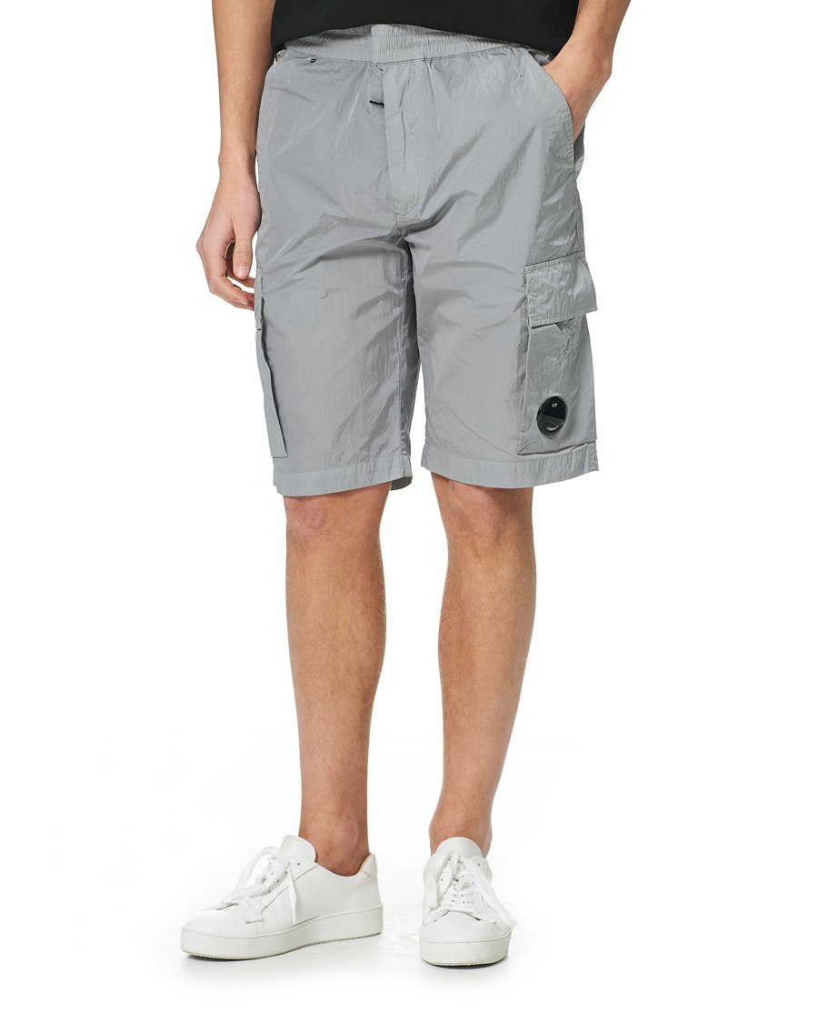 Hombres | Pantalones cortos | C.P. Company | Chrome-R Drawstring Cargo Shorts Grey