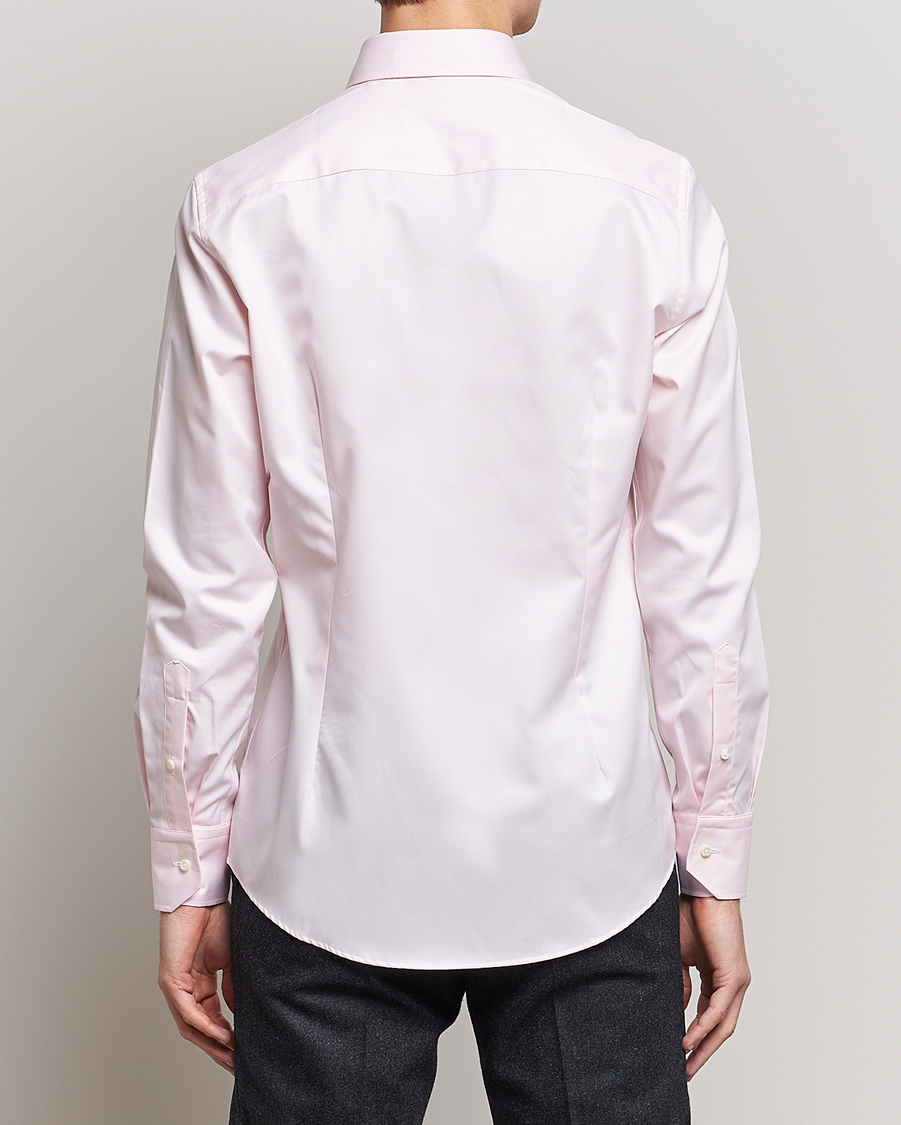Hombres | Camisas | Stenströms | Slimline Cut Away Shirt Pink