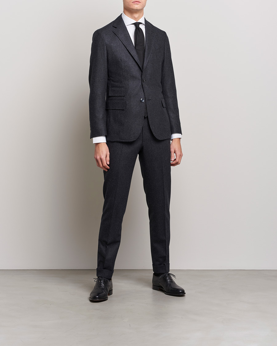 Hombres | Camisas | Stenströms | Slimline Extreme Cut Away Shirt White
