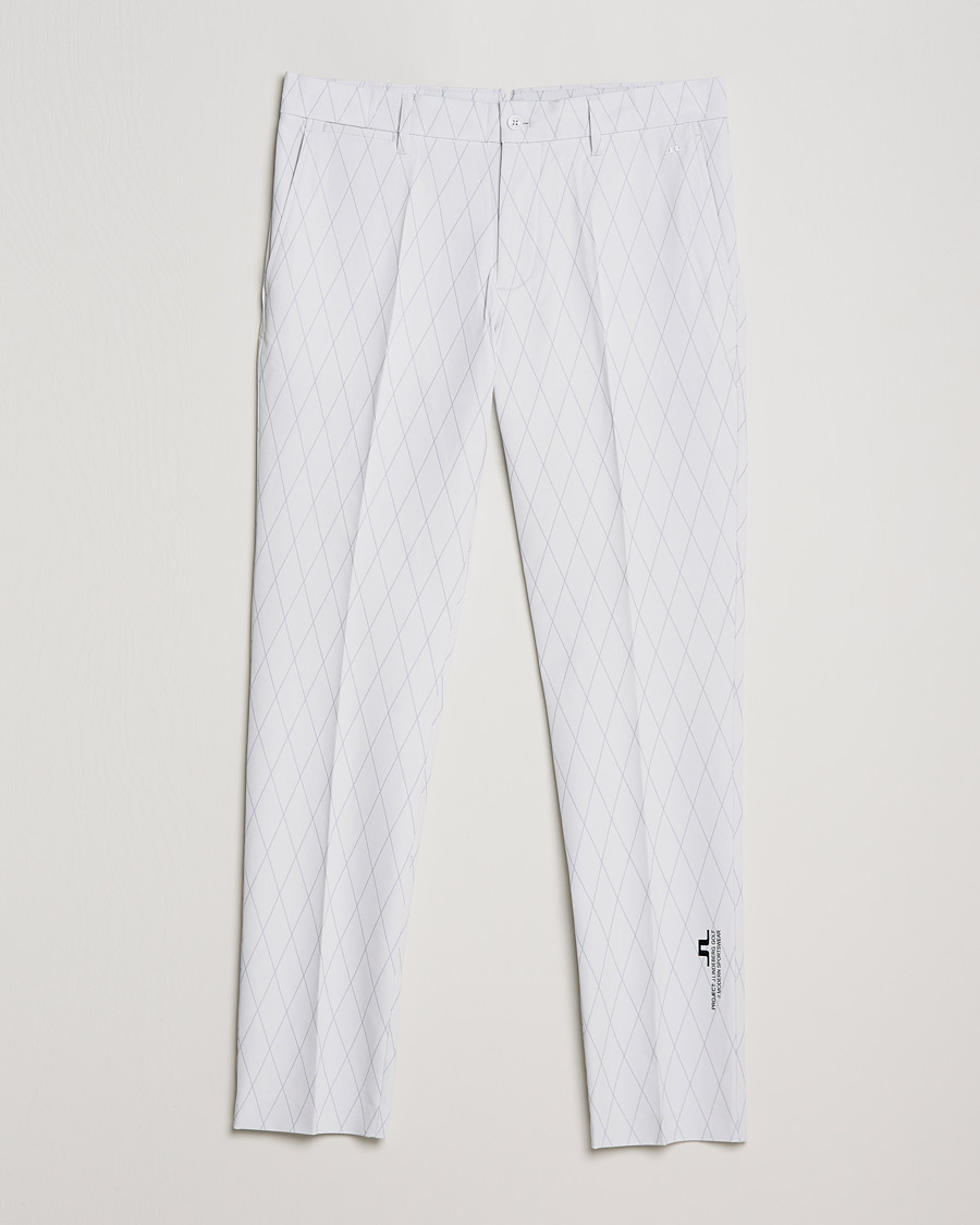Hombres | Pantalones | J.Lindeberg | Active Argyle Golf Pants White
