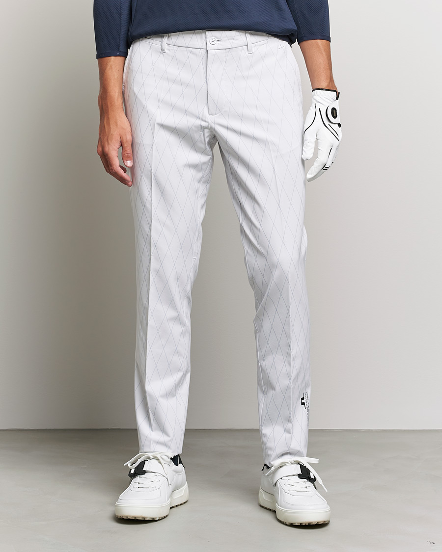 Hombres | Pantalones | J.Lindeberg | Active Argyle Golf Pants White