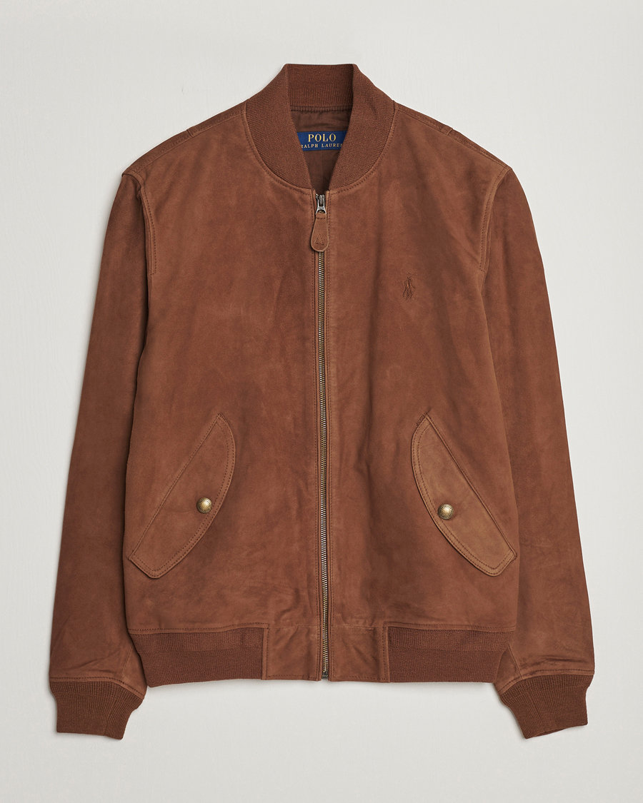 Hombres | Abrigos y chaquetas | Polo Ralph Lauren | Gunners Lined Suede Bomber Jacket Country Brown