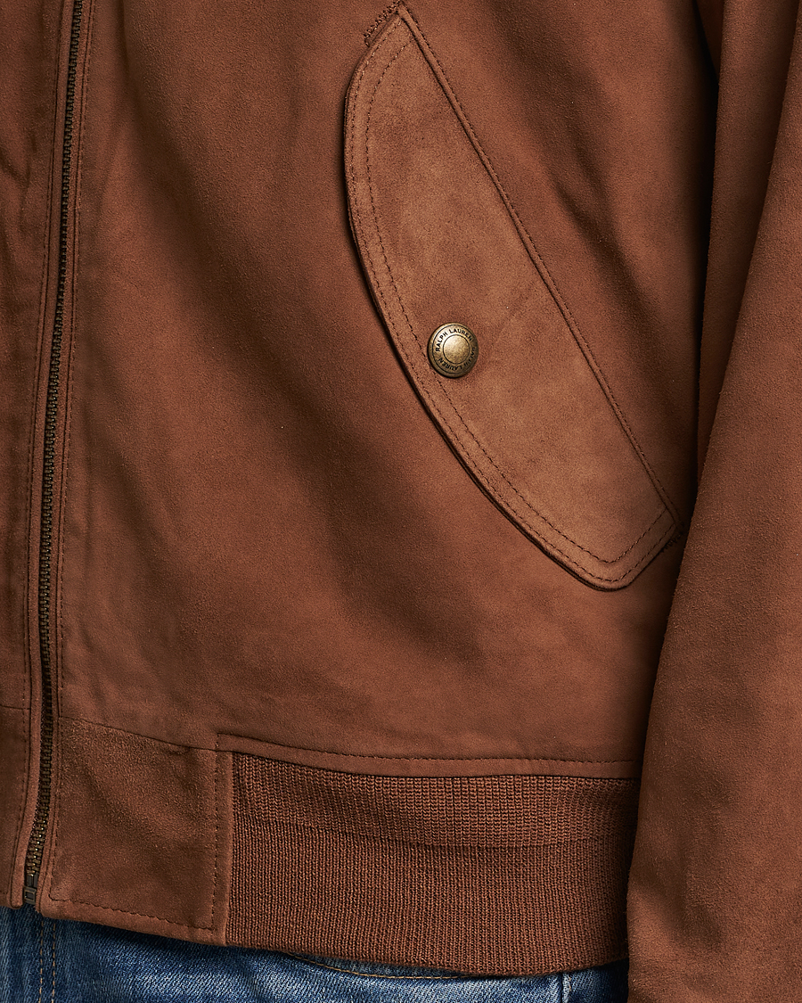 Hombres | Abrigos y chaquetas | Polo Ralph Lauren | Gunners Lined Suede Bomber Jacket Country Brown
