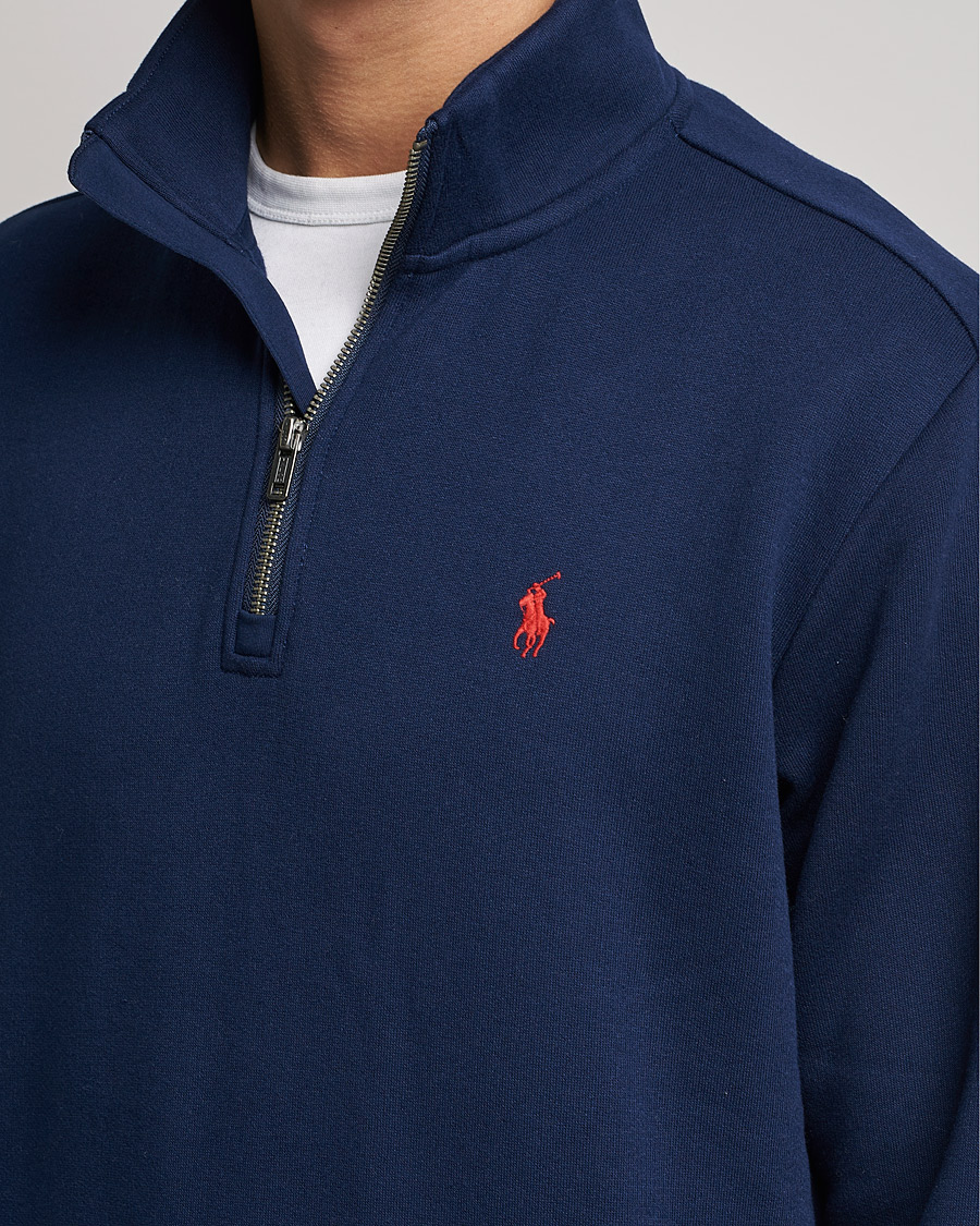 Hombres | Jerséis y prendas de punto | Polo Ralph Lauren | Fleece Jersey Half Zip Cruise Navy
