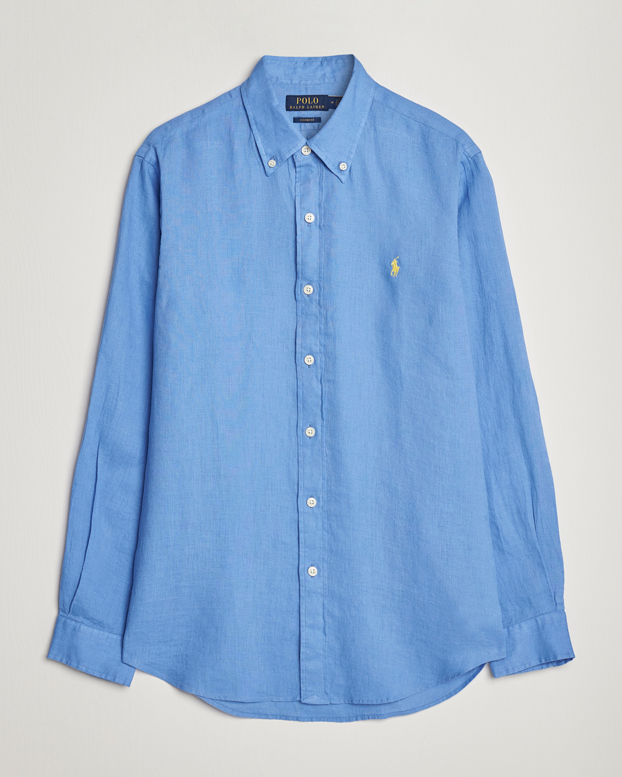 Hombres | Camisas | Polo Ralph Lauren | Custom Fit Linen Button Down Harbor Island Blue