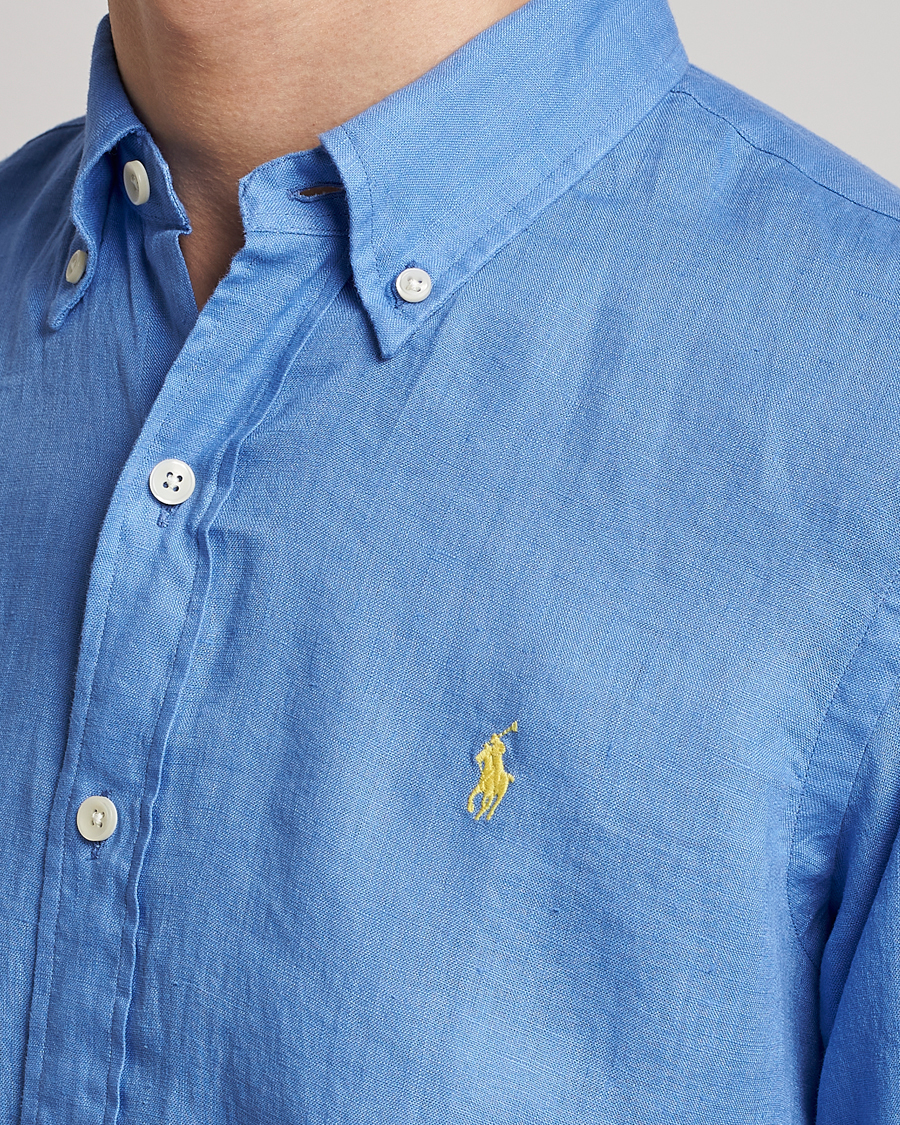 Hombres | Camisas | Polo Ralph Lauren | Custom Fit Linen Button Down Harbor Island Blue