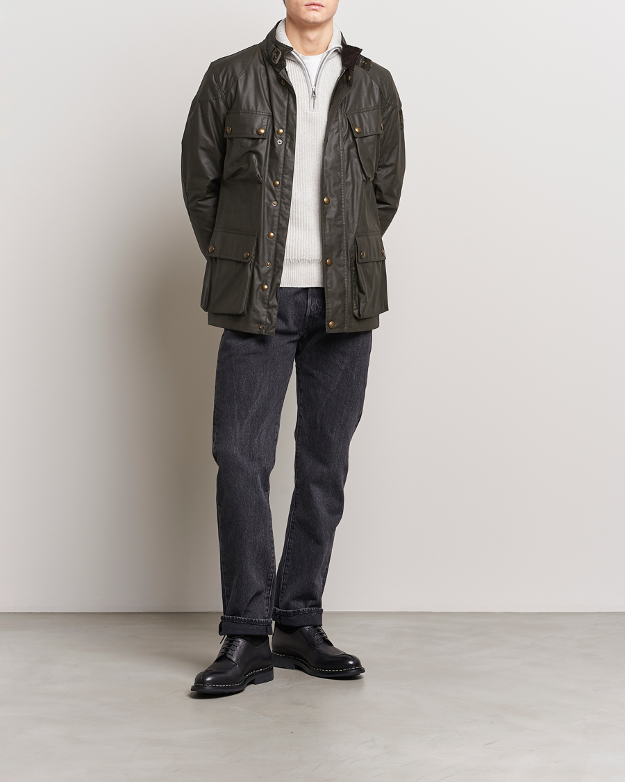 Hombres | Abrigos y chaquetas | Belstaff | Fieldmaster Waxed Jacket Faded Olive