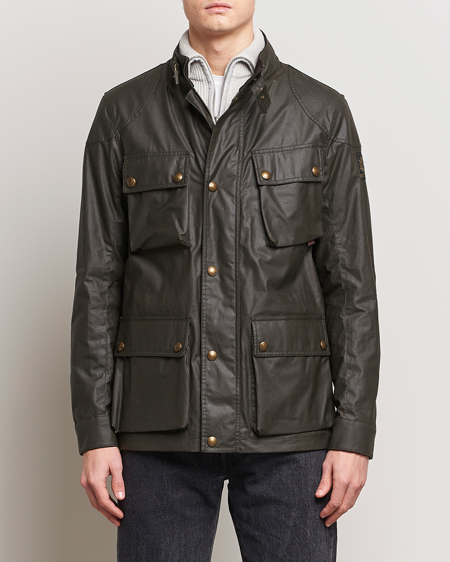 Hombres | Abrigos y chaquetas | Belstaff | Fieldmaster Waxed Jacket Faded Olive