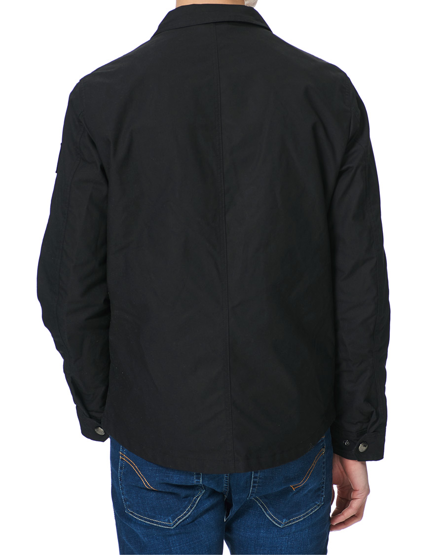 Hombres | Abrigos y chaquetas | Belstaff | Hedger Dry Wax Overshirt Jacket Black