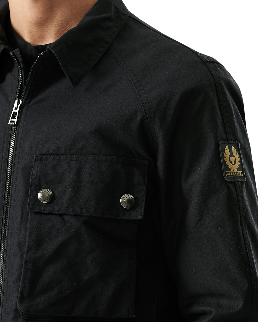 Hombres | Abrigos y chaquetas | Belstaff | Hedger Dry Wax Overshirt Jacket Black